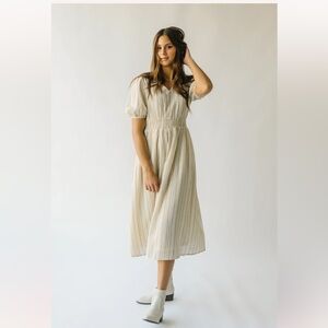 Polagram women’s XL striped neutral dress